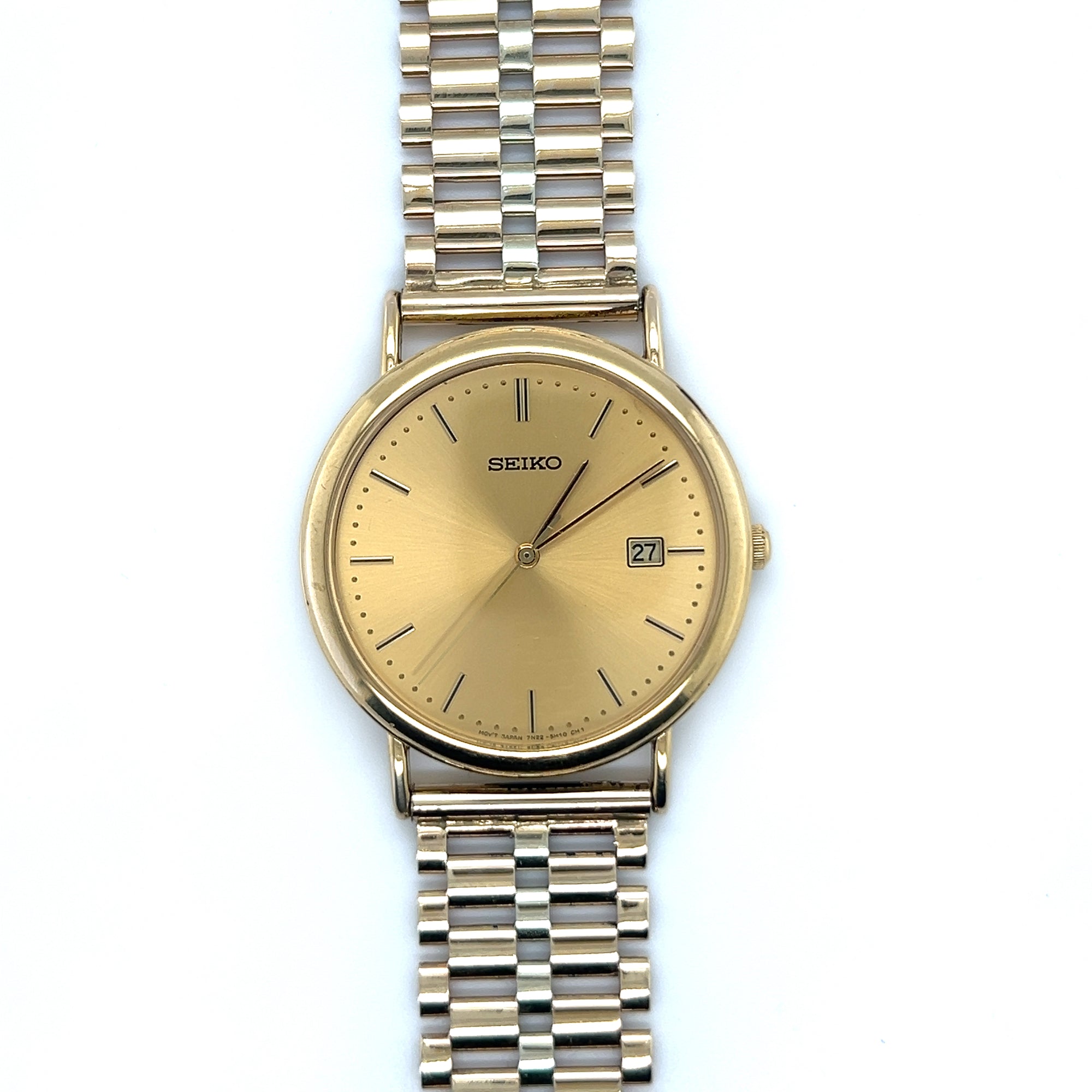 SEIKO Gents 9ct Gold Wrist Watch