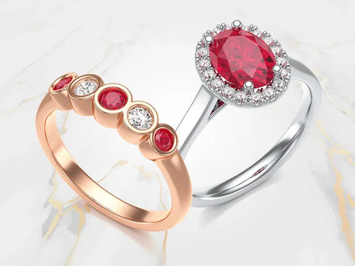 Gemstone ring collection