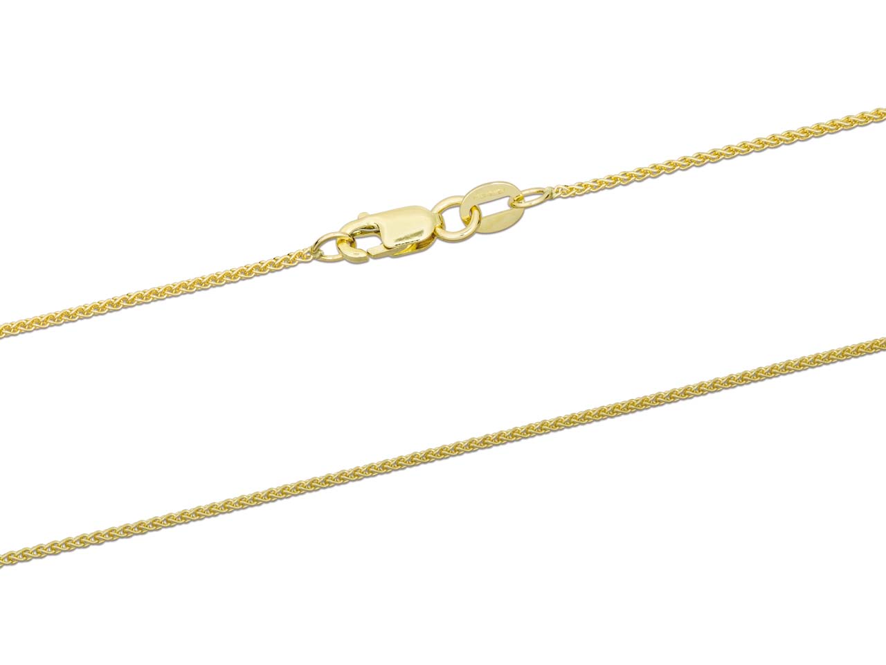 9ct Yellow Gold Spiga Chain (1.0mm)